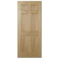 lpd regency oak 6 panel unfinished internal door 78in x 27in x 35mm 19 ...