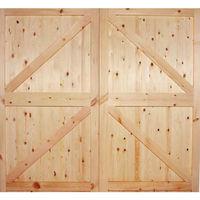 lpd redwood framed ledged and braced garage door 78in x 84in x 44mm 19 ...