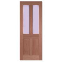 LPD Malton Hardwood Clear Glazed Internal Door 78in x 30in x 35mm (1981 x 762mm)