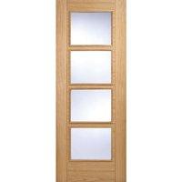 lpd vancouver oak 4 lite glazed internal door 2040 x 826 x 40mm 803 x  ...