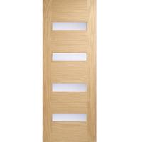 LPD Oak Monaco Glazed Door 78in x 27in x 35mm (1981 x 686mm)