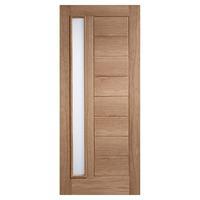 LPD Goodwood Oak Frosted Double Glazed Exterior Door 78in x 30in x 44mm (1981 x 762mm)