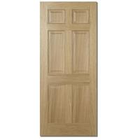 LPD Regency Pre-finished Oak 6 Panel Internal Fire Door 1981x686x44mm