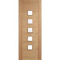 lpd carini oak glazed internal door 2040 x 726 x 40mm 803 x 286in