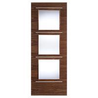 LPD Murcia Walnut Clear Glazed Internal Door 78in x 33in x 35mm (1981 x 838mm)