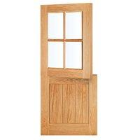 LPD Cottage Oak Veneer Exterior Stable Door 78in x 33in x 44mm (1981 x 838mm)