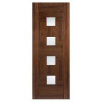 lpd quebec walnut glazed internal door 78in x 27in x 35mm 1981 x 686mm