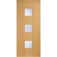 LPD Catalonia Oak Internal Glazed Door 78in x 30in x 35mm (1981 x 762mm)