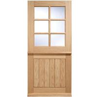 LPD Oak Stable 6 Panel Light External Door 78in x 30in x 44mm (1981 x 762mm)