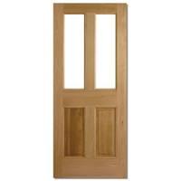 LPD Malton Oak 2 Panel 2 Light Unglazed Exterior Door 78in x 33in x 44mm (1981 x 838mm)