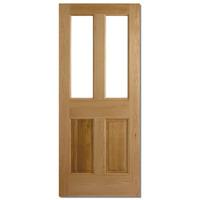 lpd malton oak 2 panel 2 light unglazed exterior door 80in x 32in x 44 ...