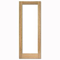 LPD Pattern 10 White Oak 1 Panel Unglazed Internal Door 1981x533x35mm