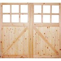 LPD Redwood Unglazed Garage Door 84in x 84in x 44mm (2134 x 2134mm)