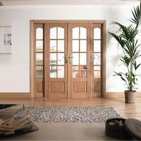 lpd oak internal room divider 80in x 75in x 35mm 2032 x 1905mm