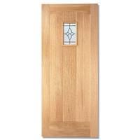 LPD Cottage Oak Leaded Exterior Door 84in x 36in x 44mm (2134 x 915mm)