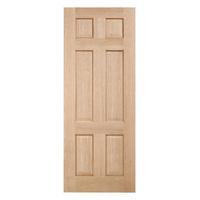 LPD Regency Oak 6 Panel Unfinished Internal Door 78in x 24in x 35mm (1981 x 610mm)