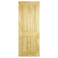 LPD Clear Pine 4 Panel Internal FD30 Fire Door 78in x 30in x 44mm (1981 x 762mm)