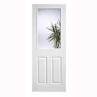 LPD White Moulded 1 Light Clear Glazed Internal Door 2040x826x40mm