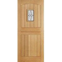 LPD Cottage 1 Light Oak Exterior Stable Door 78in x 33in x 44mm (1981 x 838mm)