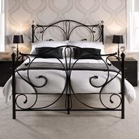 LPD Florence 5FT Kingsize Metal Bedstead - Black