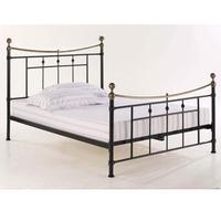 lpd regency 4ft 6 double metal bedstead black