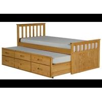 LPD 3ft Single Sleepover Bed - Pine