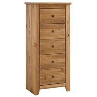 LPD Havana Pine Chest of Drawer - 5 Drawer