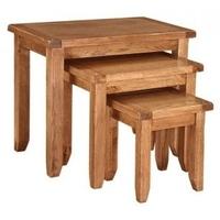 lpd dorset oak nest of 3 tables