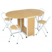 LPD Butterfly Dining Set with 4 Chairs