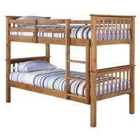 lpd leo kids bunk bed antique wax pine