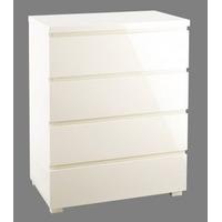 LPD Puro High Gloss Chest of Drawer - 4 Drawer