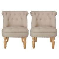 LPD Charlotte Boudoir Style Chair (Pair)