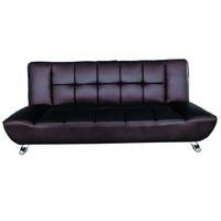 LPD Vogue Brown Faux Leather Sofa Bed