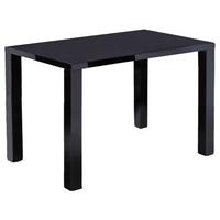 lpd monroe black high gloss large dining table