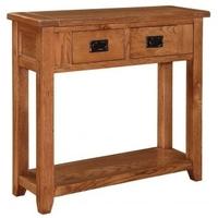 LPD Dorset Oak Console Table - 2 Drawer