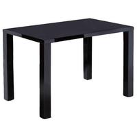 lpd monroe black high gloss medium dining table