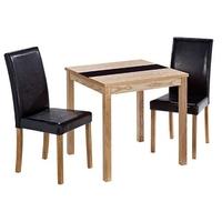 LPD Ashleigh Ash Small Dining Set with 2 Chairs