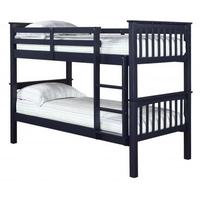 lpd leo kids bunk bed solid navy blue