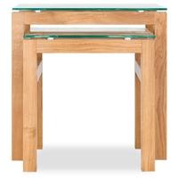 lpd tribeca oak nest of table