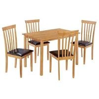 LPD Newark Dining Set with 4 Chairs