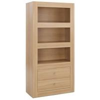 lpd moda oak 3 tier unit with 2 drawers