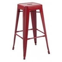 LPD Hoxton Red Bar Stool (Pair)