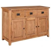 LPD Dorset Oak Large Sideboard - 3 Drawer