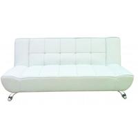 LPD Vogue White Faux Leather Sofa Bed