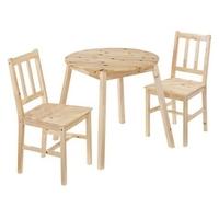 LPD Prague Dining Set with 2 Chairs