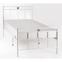 lpd soccer white metal 3ft single bed