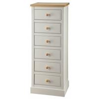 LPD St Ives Chest of Drawer Narrow - 6 Drawer