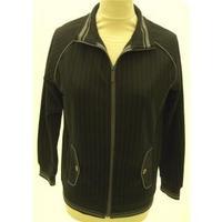 LR Scoop Black striped Jacket. Size L (14/16)
