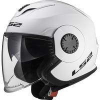 LS2 OF570 Verso Solid Open Face Motorcycle Helmet & Visor