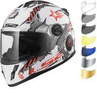 LS2 FF392J Kid Machine Youth Motorcycle Helmet & Visor